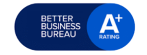 Better Business Bureau A+ rating logo